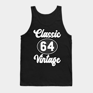 Classic Vintage Born in 1964 Birth Year Legend Tank Top